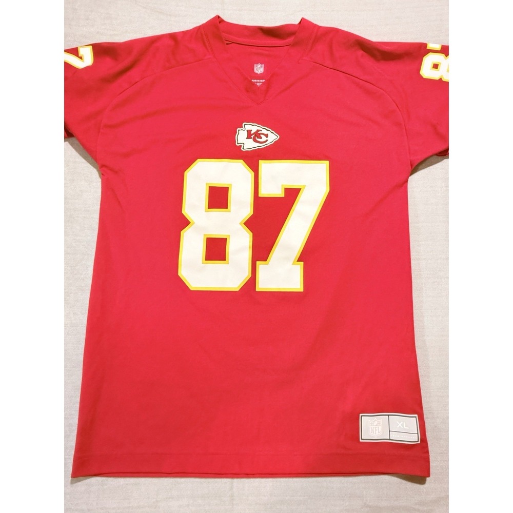 Travis Kelce Jersey #87 Kansas City‎ Chiefs Nike Red NFL Youth Xl 18/20